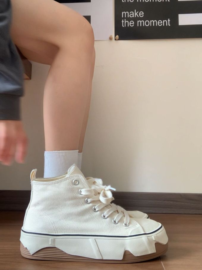 高帮 系带 