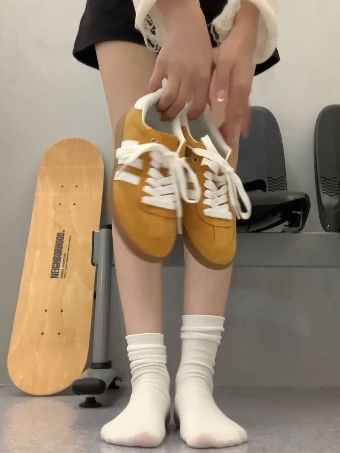 低帮 系带 皮革