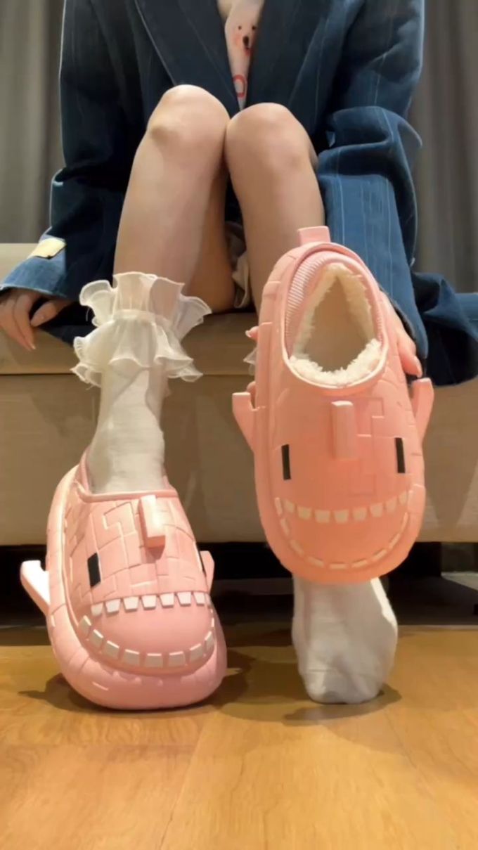 圆头 低帮 一脚蹬 皮革 