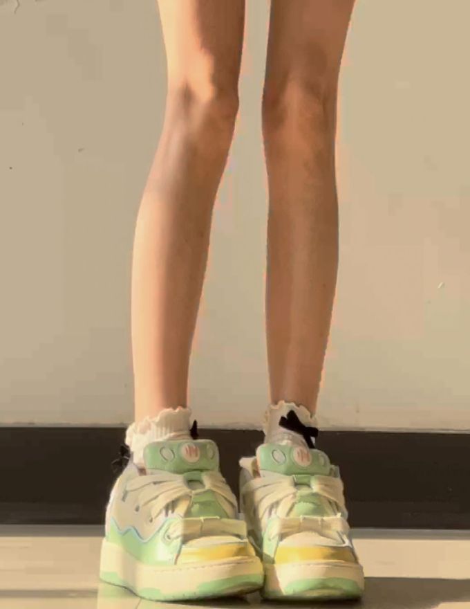 高帮 系带 