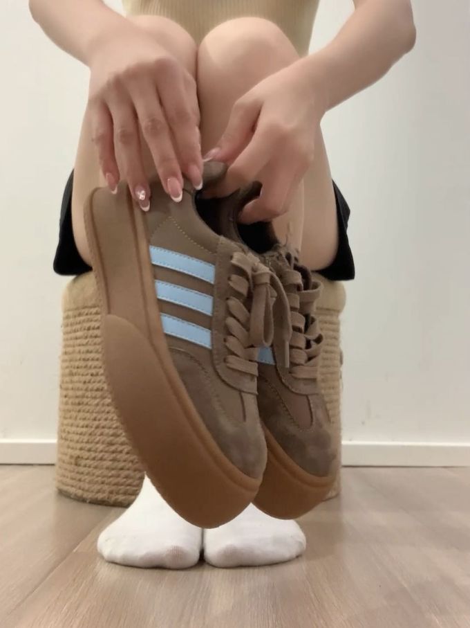 低帮 系带 皮革 
