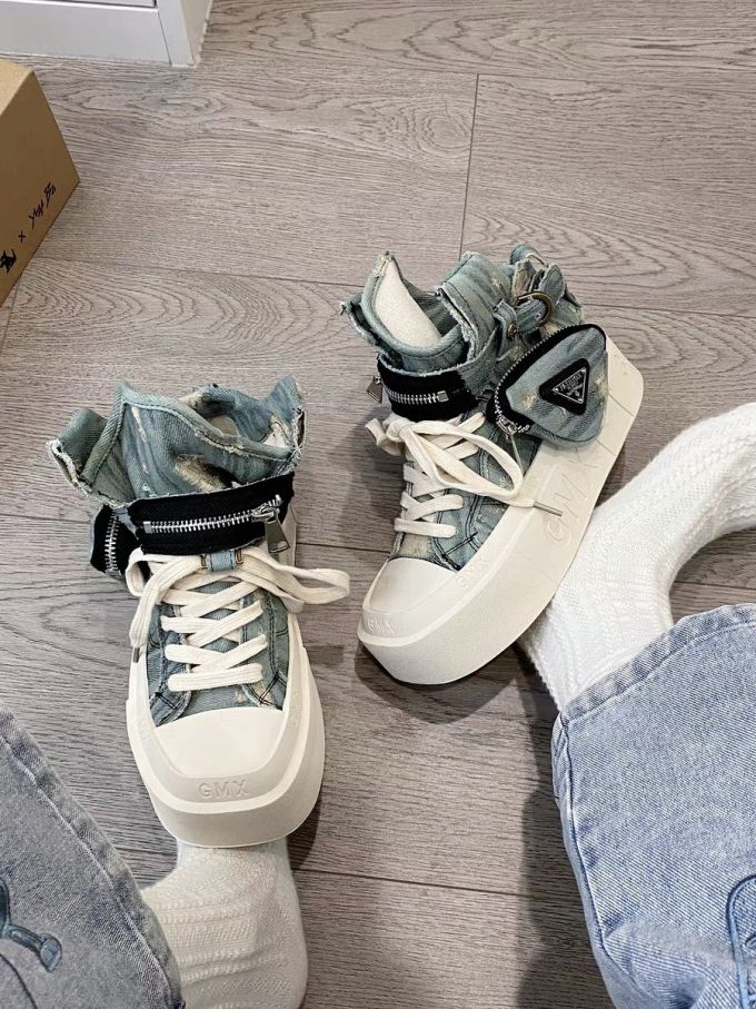 高帮 系带 魔术贴 