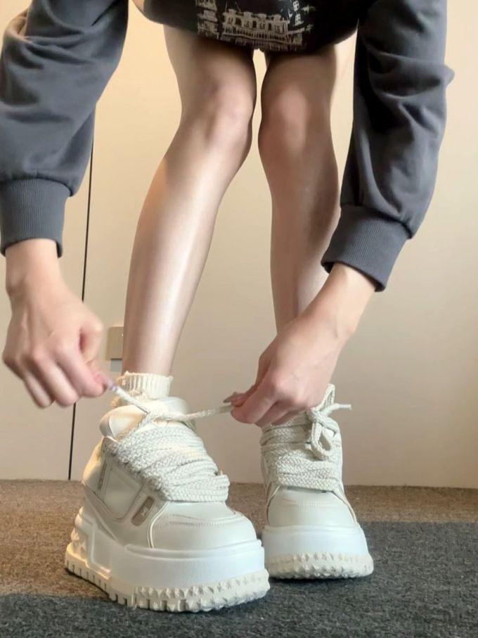 低帮 系带 皮革 