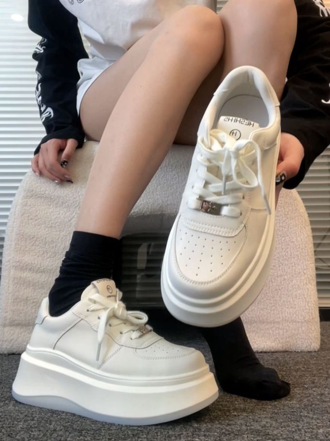 低帮 松紧带 皮革 