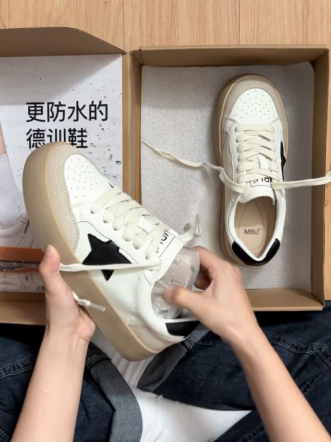低帮 松紧带 魔术贴 皮革 