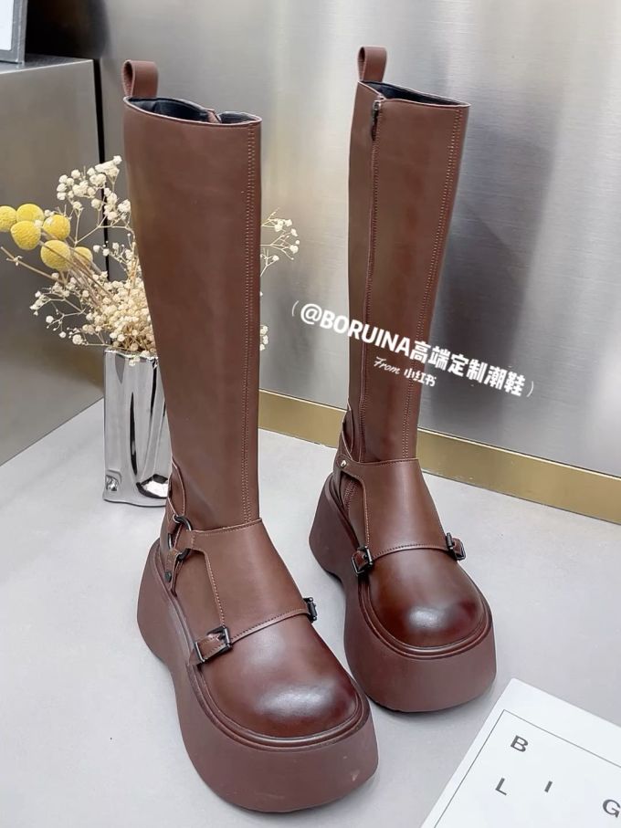 圆头 皮革 拉链 