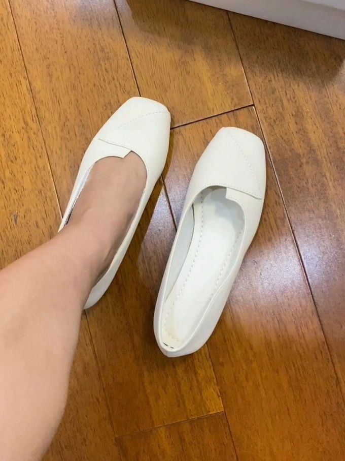 尖头 浅口鞋 皮革