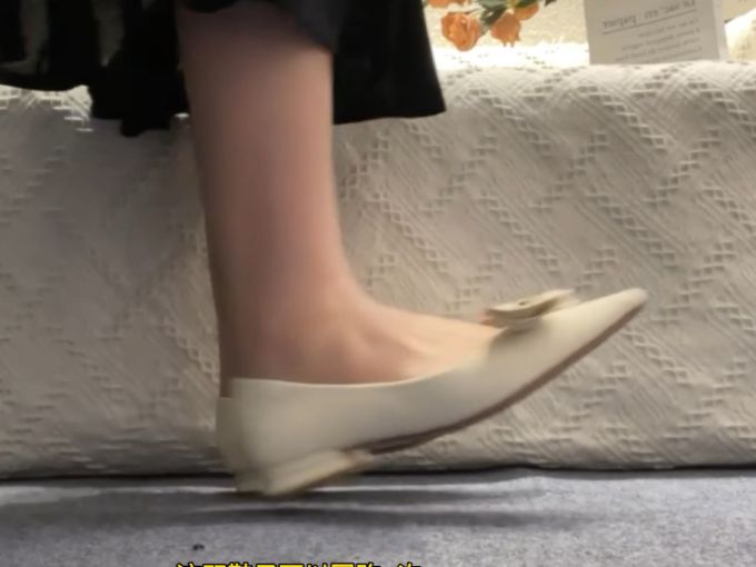 平底 一脚蹬 浅口鞋 