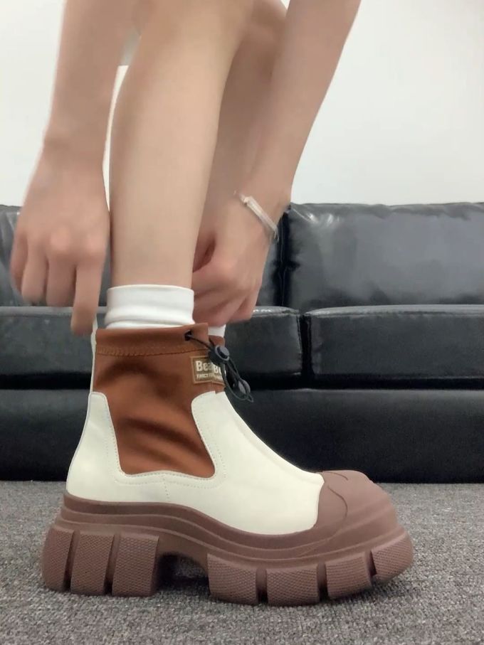 圆头 皮革 拉链 