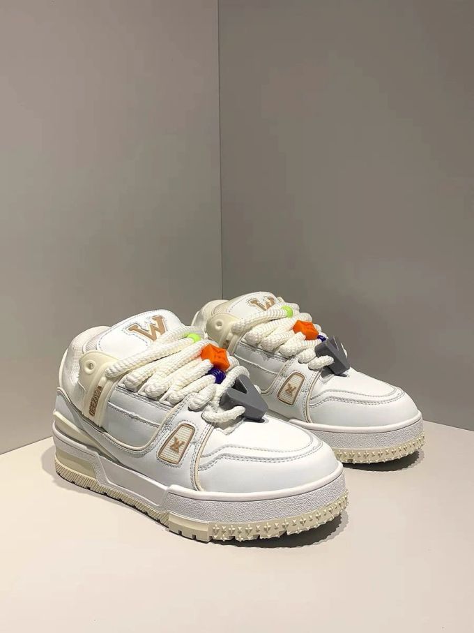 中帮 系带 皮革