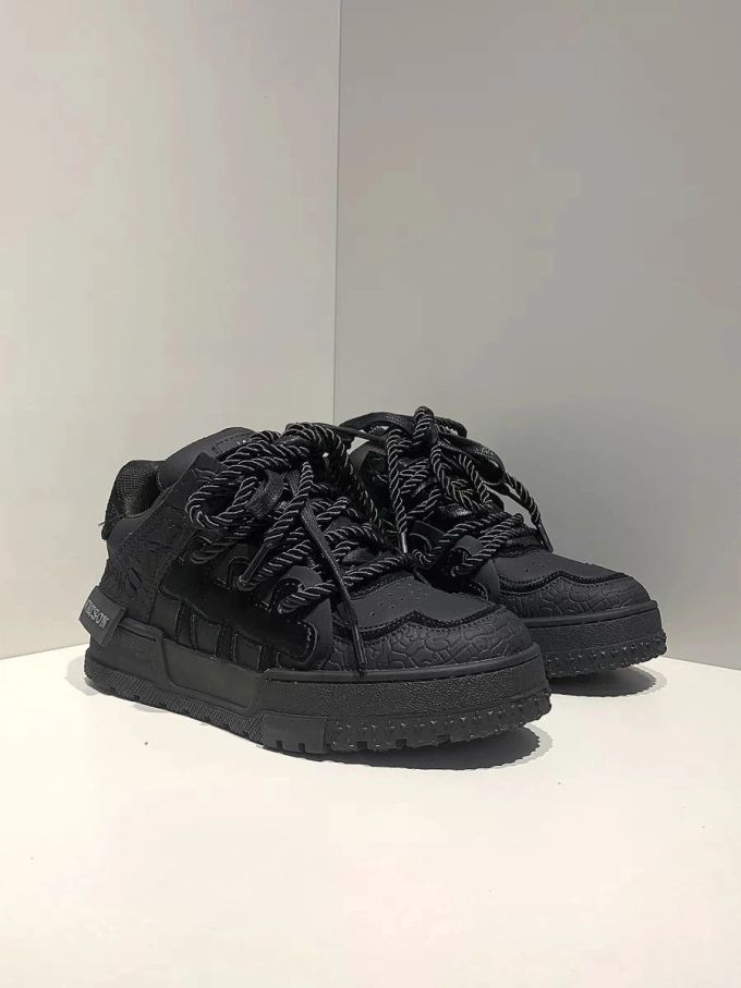 低帮 系带 皮革
