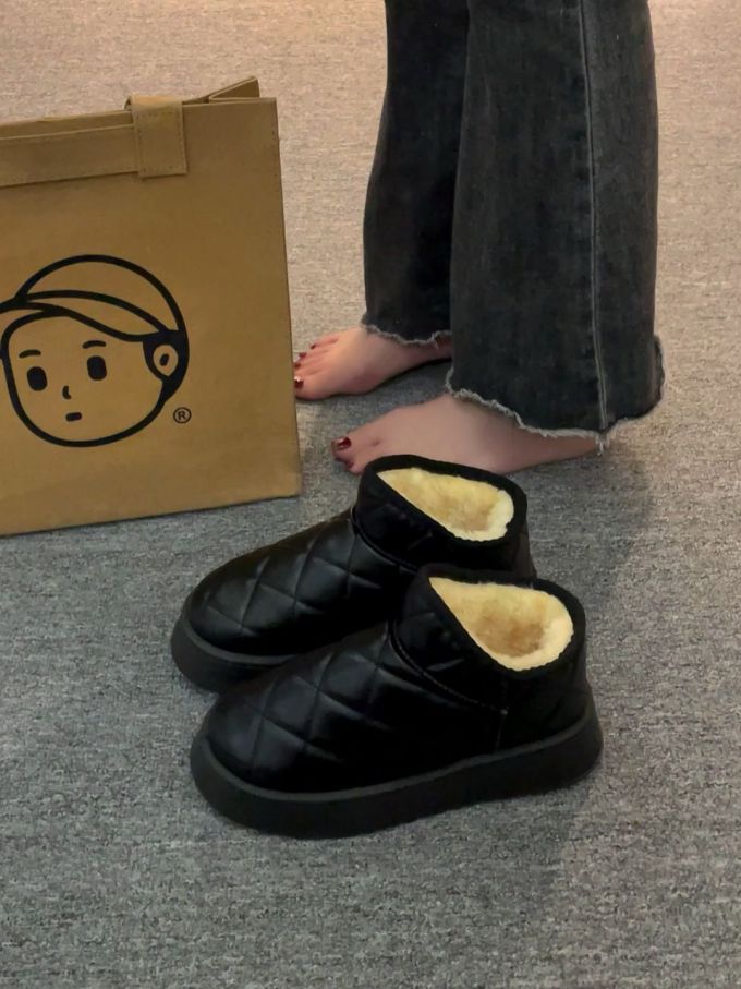 平底 圆头 低帮 皮革