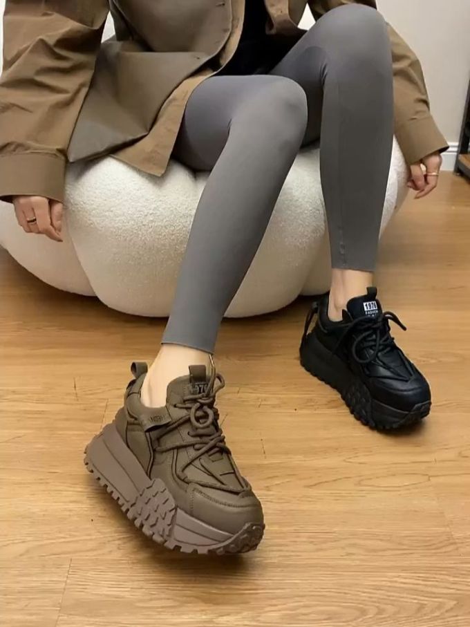 低帮 弹力绳 皮革