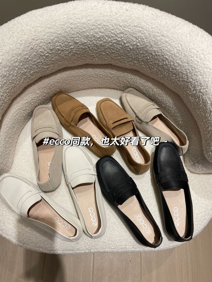 方头 低帮 深口鞋 皮革