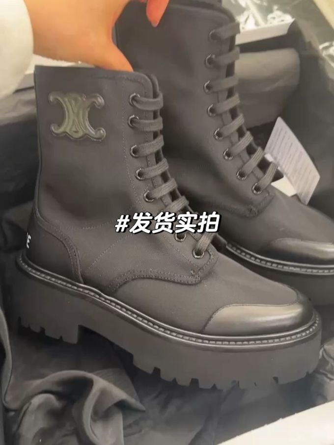 圆头 系带 皮革 