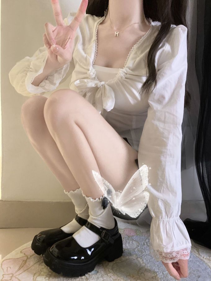 棉麻 打结-扭结 抽褶 荷叶边 灰丁香色 腐殖土色 基础绳带 甜美