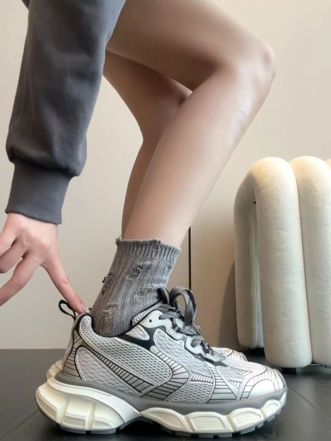 低帮 系带 网面 