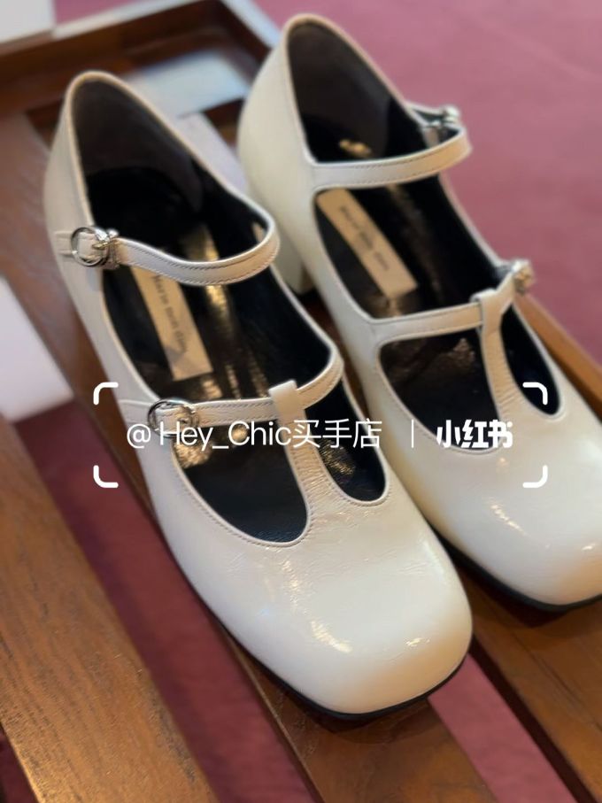 方头 袢扣 中口鞋 皮革 