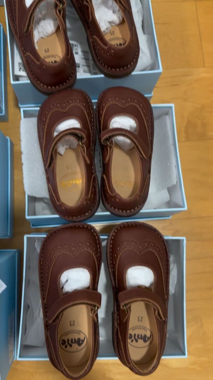 圆头 魔术贴 中口鞋 皮革 