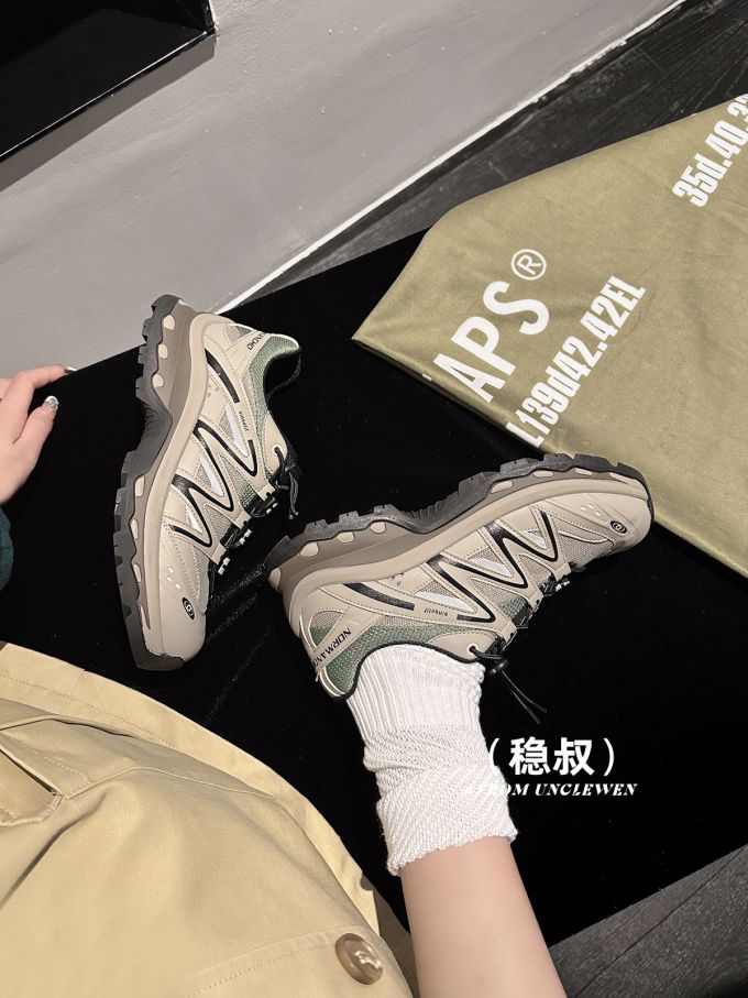 低帮 系带 网面 