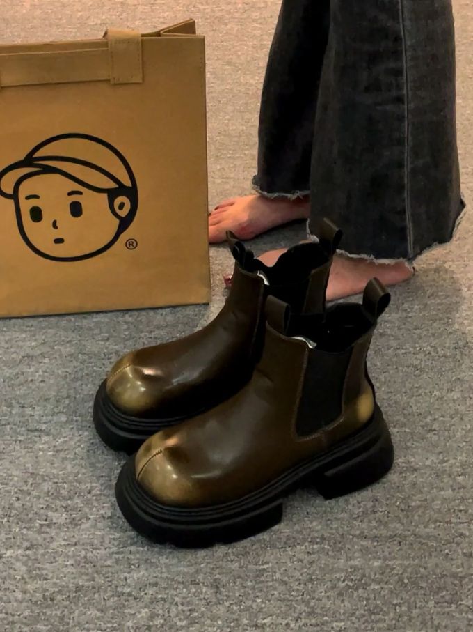 圆头 松紧带 皮革 