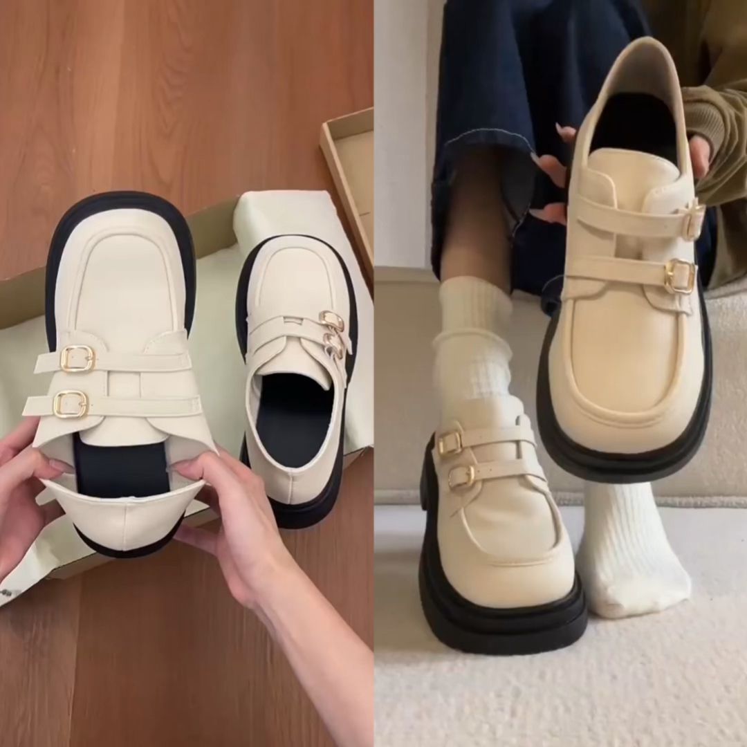 圆头 低帮 深口鞋 皮革  - VALI鞋履AI设计主图