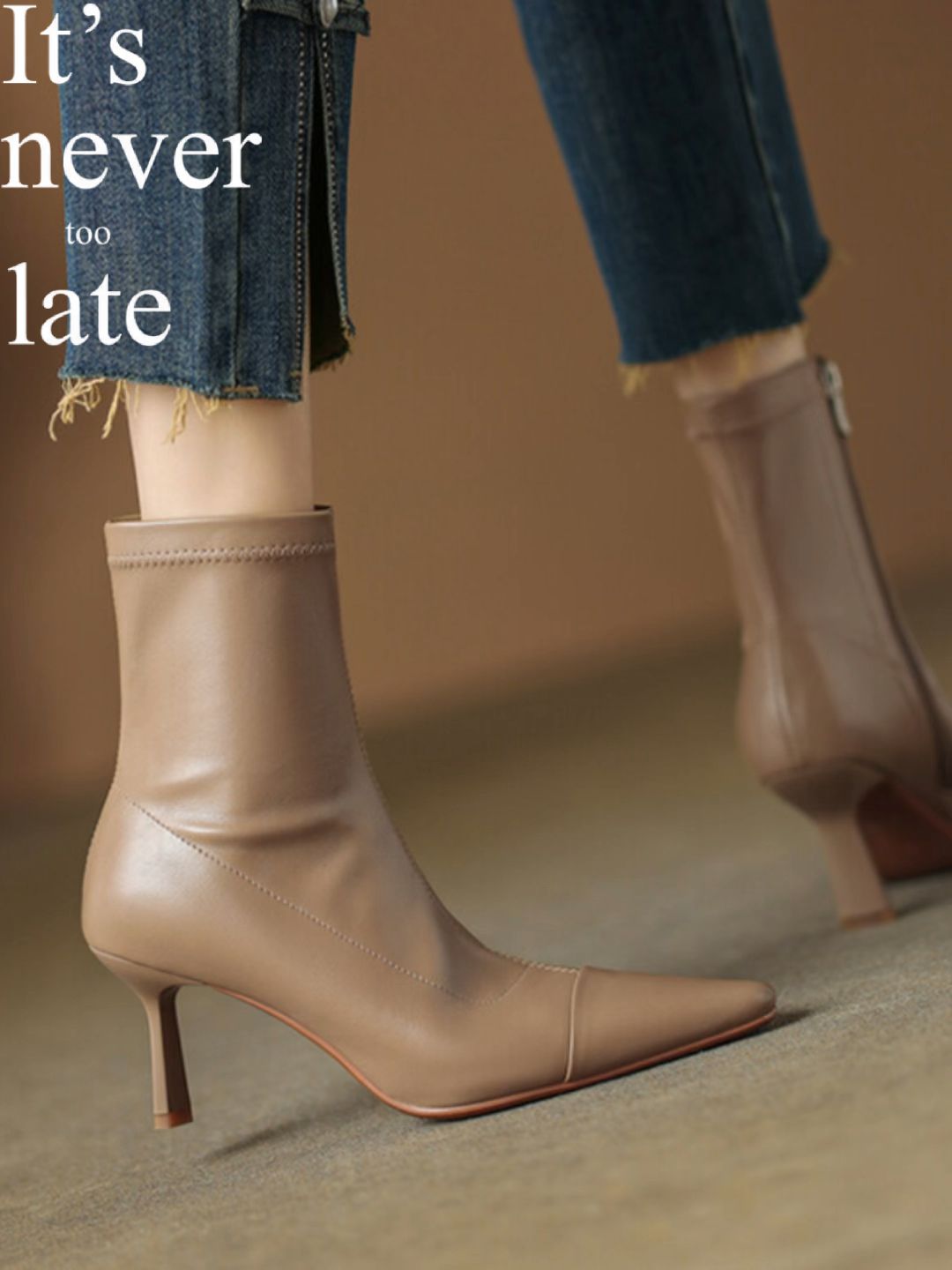 高跟 细跟 皮革  - VALI鞋履AI设计主图