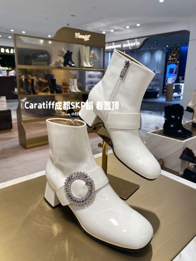 中跟 粗跟 方头 皮革 