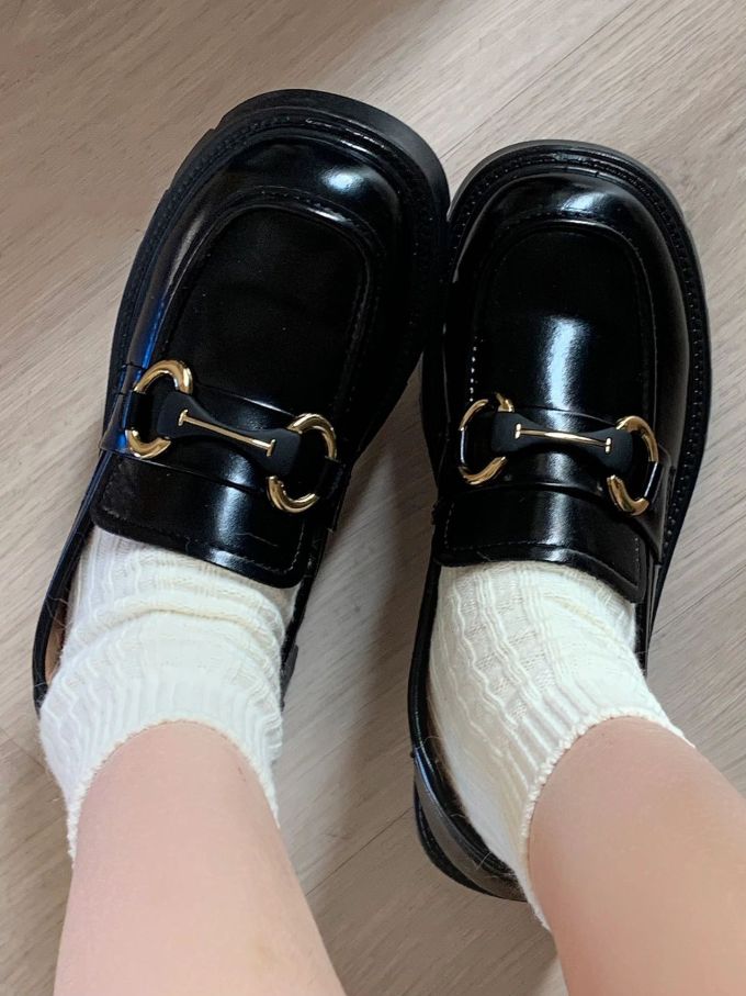 圆头 低帮 深口鞋 皮革