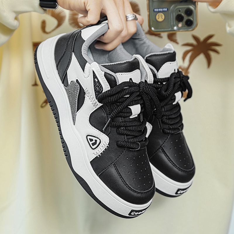 中帮 系带 魔术贴 皮革  - VALI鞋履AI设计主图