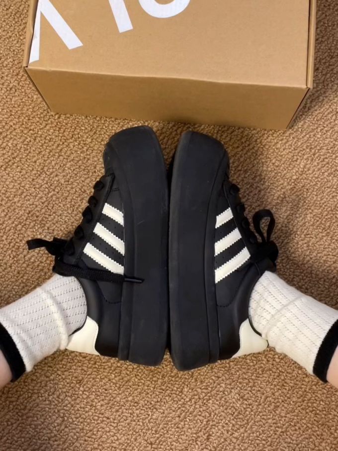 低帮 系带 皮革 魔术贴