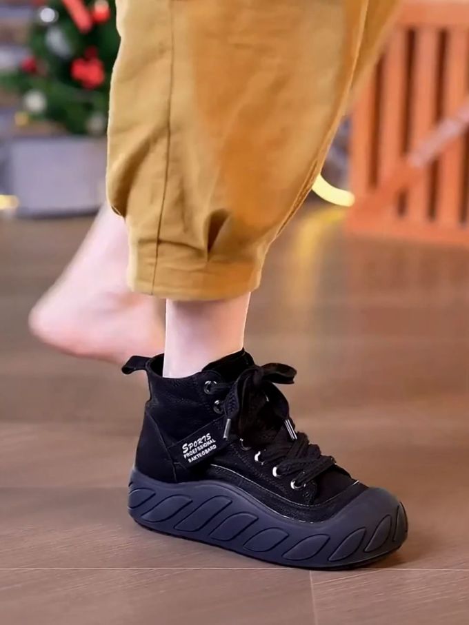 高帮 皮革 