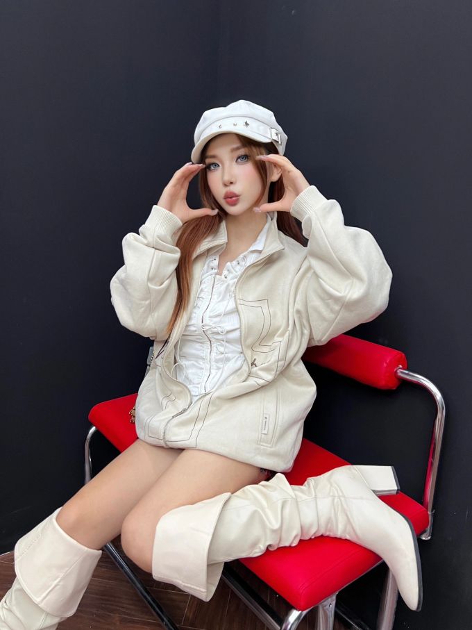 涂层 H型 撞色线迹 蒸气灰 气泡白 银桦色 基础拉链 