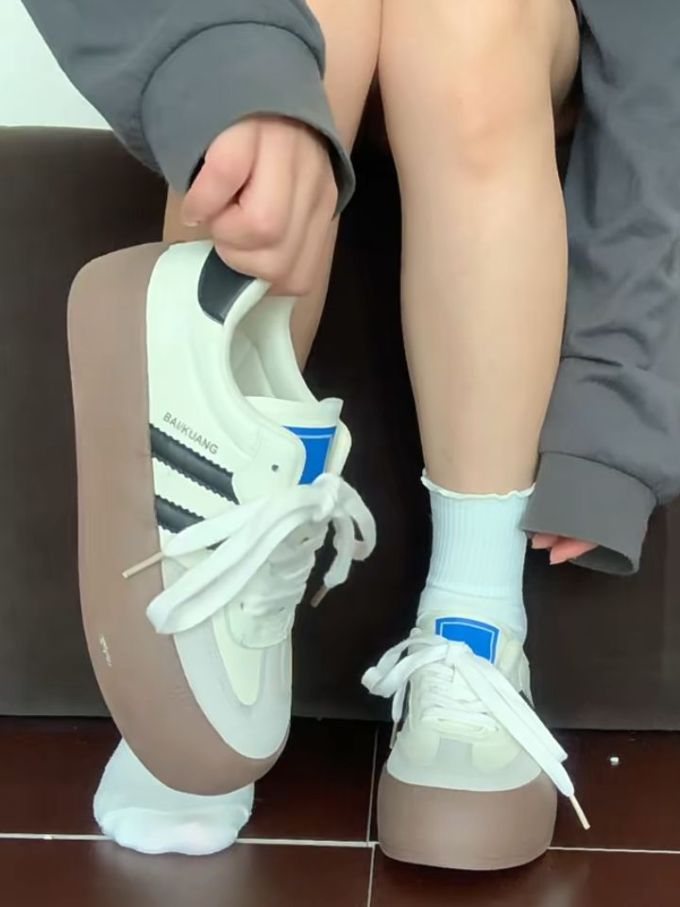 低帮 系带 皮革 