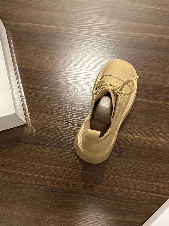 圆头 中口鞋 皮革 