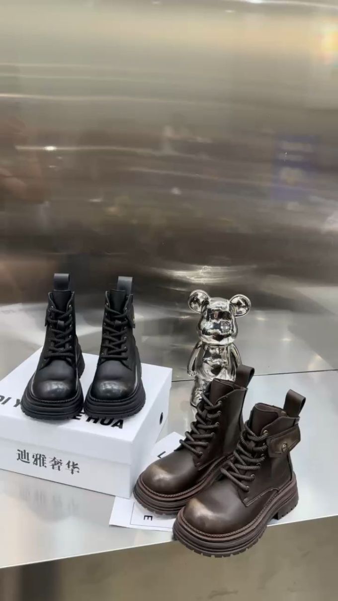 圆头 系带 皮革