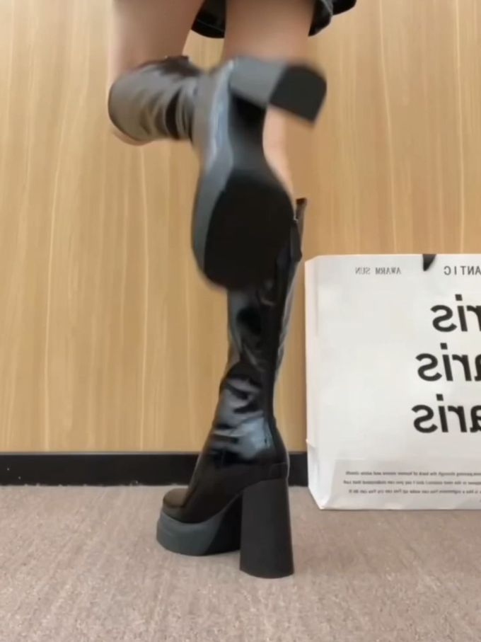 高跟 粗跟 皮革