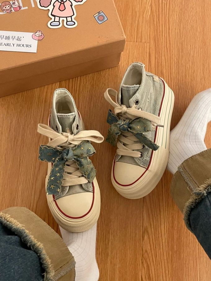 高帮 系带
