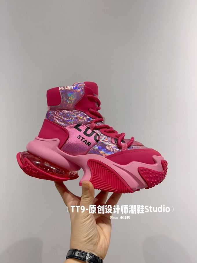 高帮 系带 魔术贴