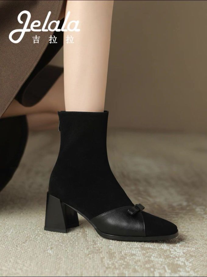 高跟 粗跟 皮革
