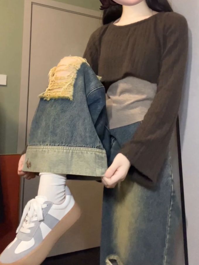 牛仔面料 洗水 酱黑色 青铜色