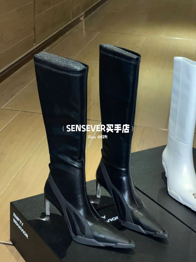 中跟 粗跟 方头 皮革