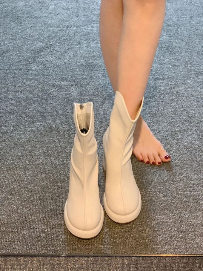圆头 皮革 拉链