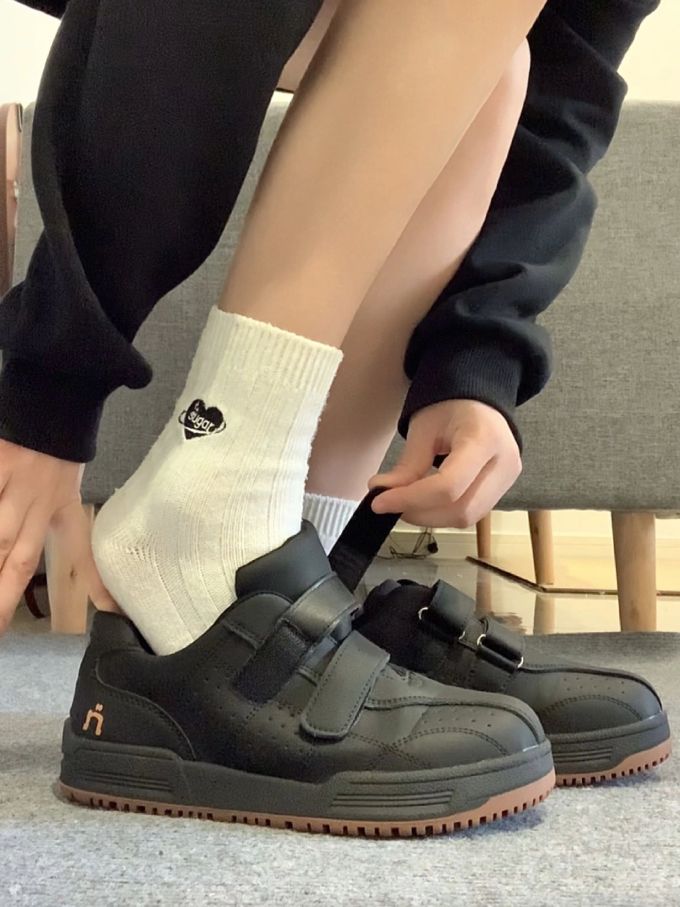 低帮 魔术贴 皮革