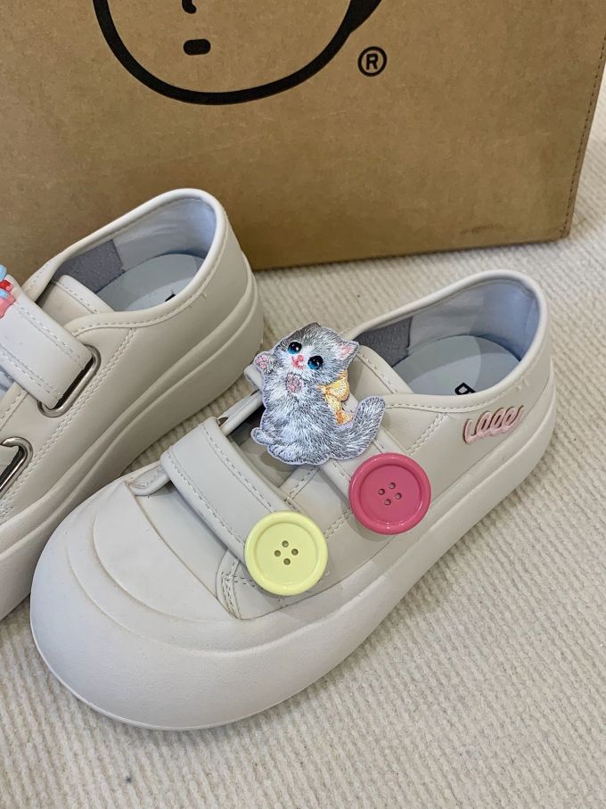 低帮 魔术贴 皮革 