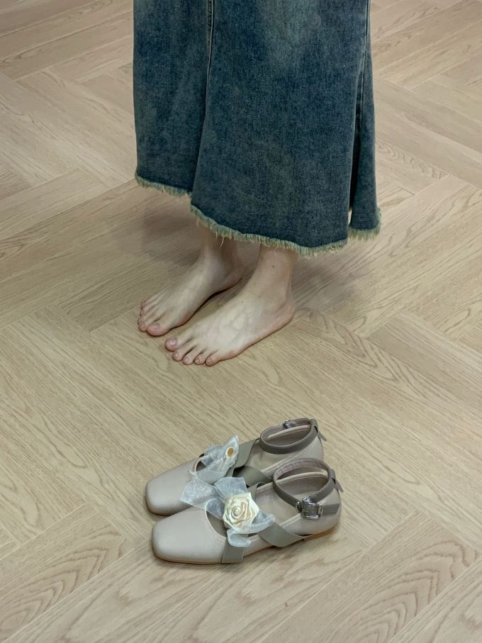 方头 袢扣 中口鞋 皮革