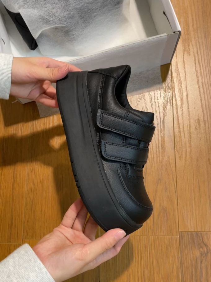 低帮 魔术贴 皮革 