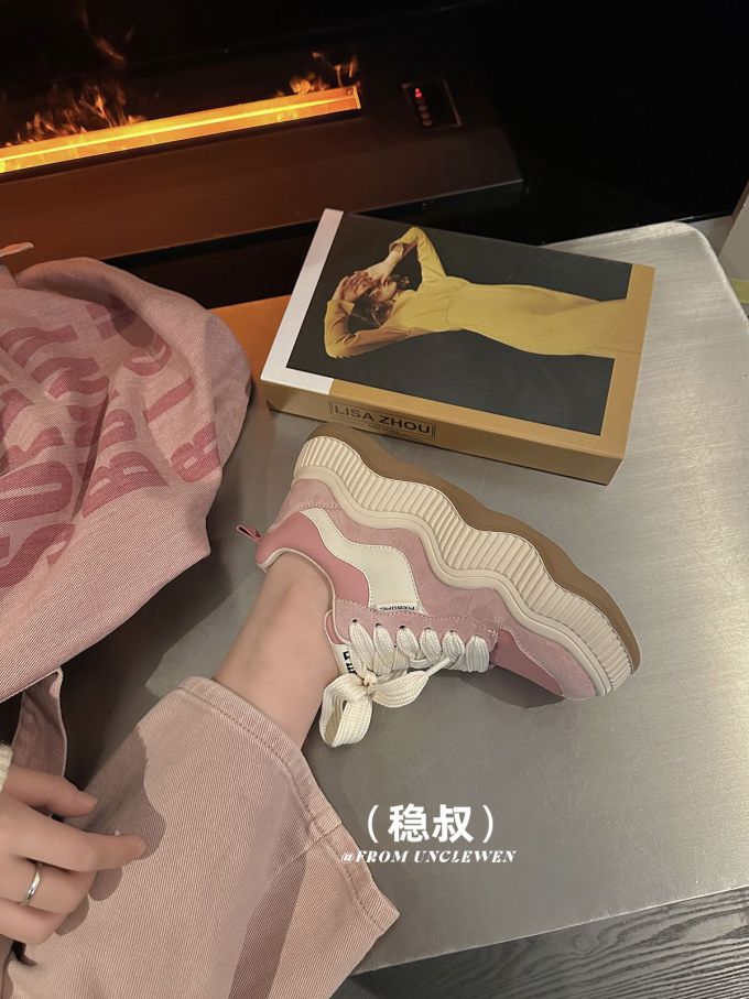 低帮 系带 皮革
