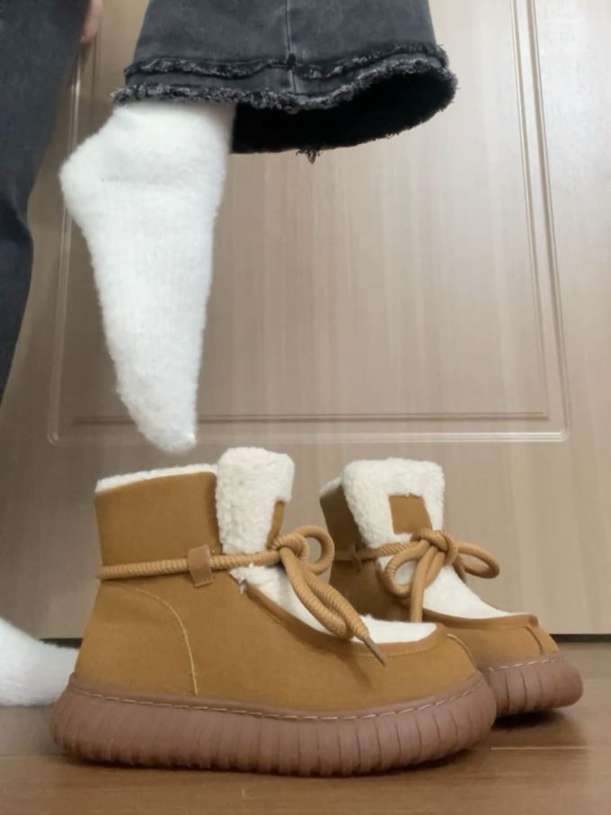 圆头 系带 皮革