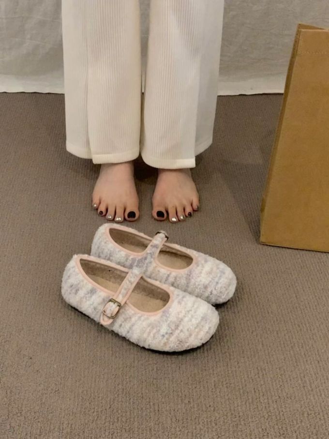 平底 袢扣 中口鞋